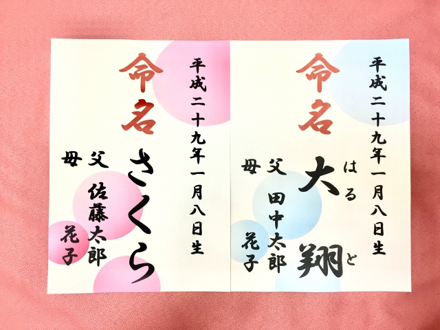 お七夜の意味や由来