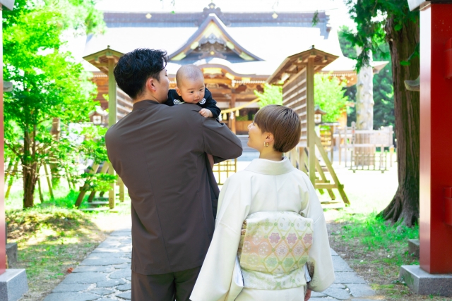 お宮参り午前中