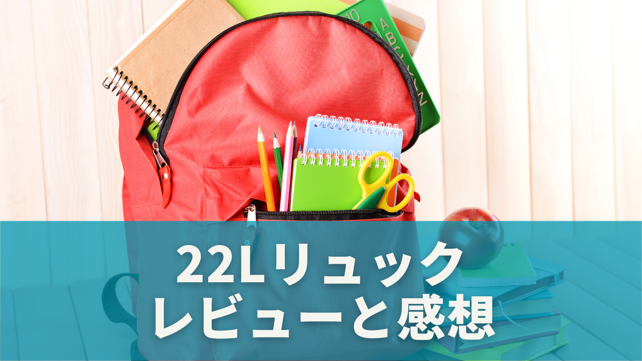 22Lリュックのレビューと感想