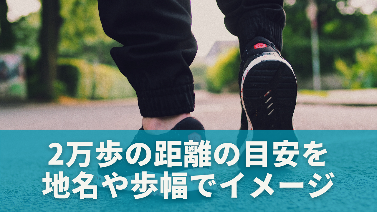 2万歩は何キロ？距離の目安を東京の地名や歩幅でイメージしよう