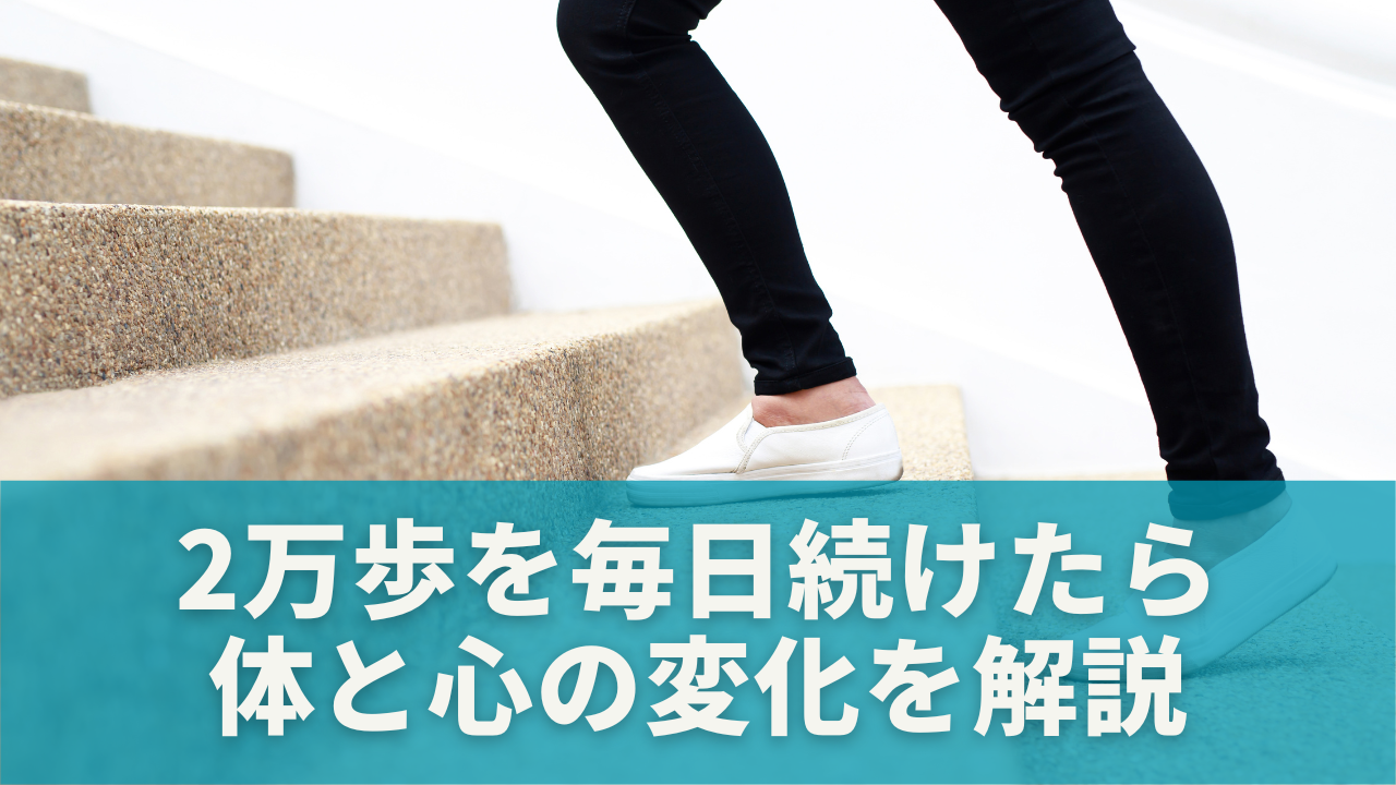 2万歩を毎日続けたらどうなる？体と心の変化を解説